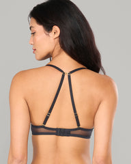 LA SENZA MONTREAL CUPS BONDAGE FT BRA BLACK / 34B