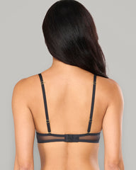 LA SENZA MONTREAL CUPS BONDAGE FT BRA BLACK / 34B