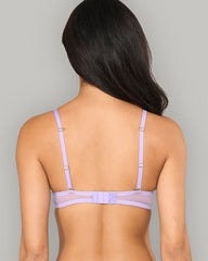 LA SENZA PUSH UP PLUNGE MONTREAL CUPS BONDAGE FT BRA PURPLE / 34B