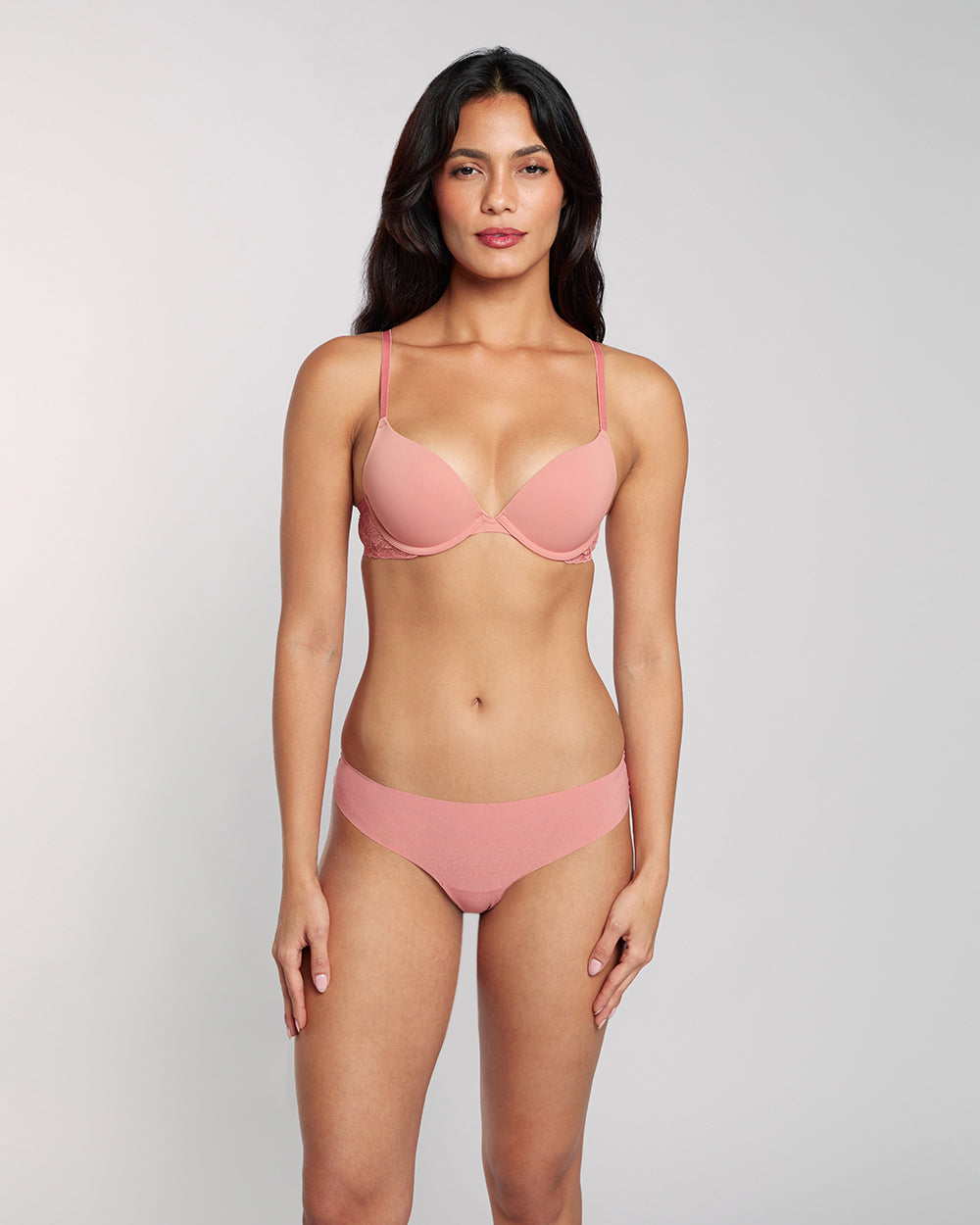 La Senza No Show Thong Panty Pink / M La Senza No Show Thong Panty Pink / M