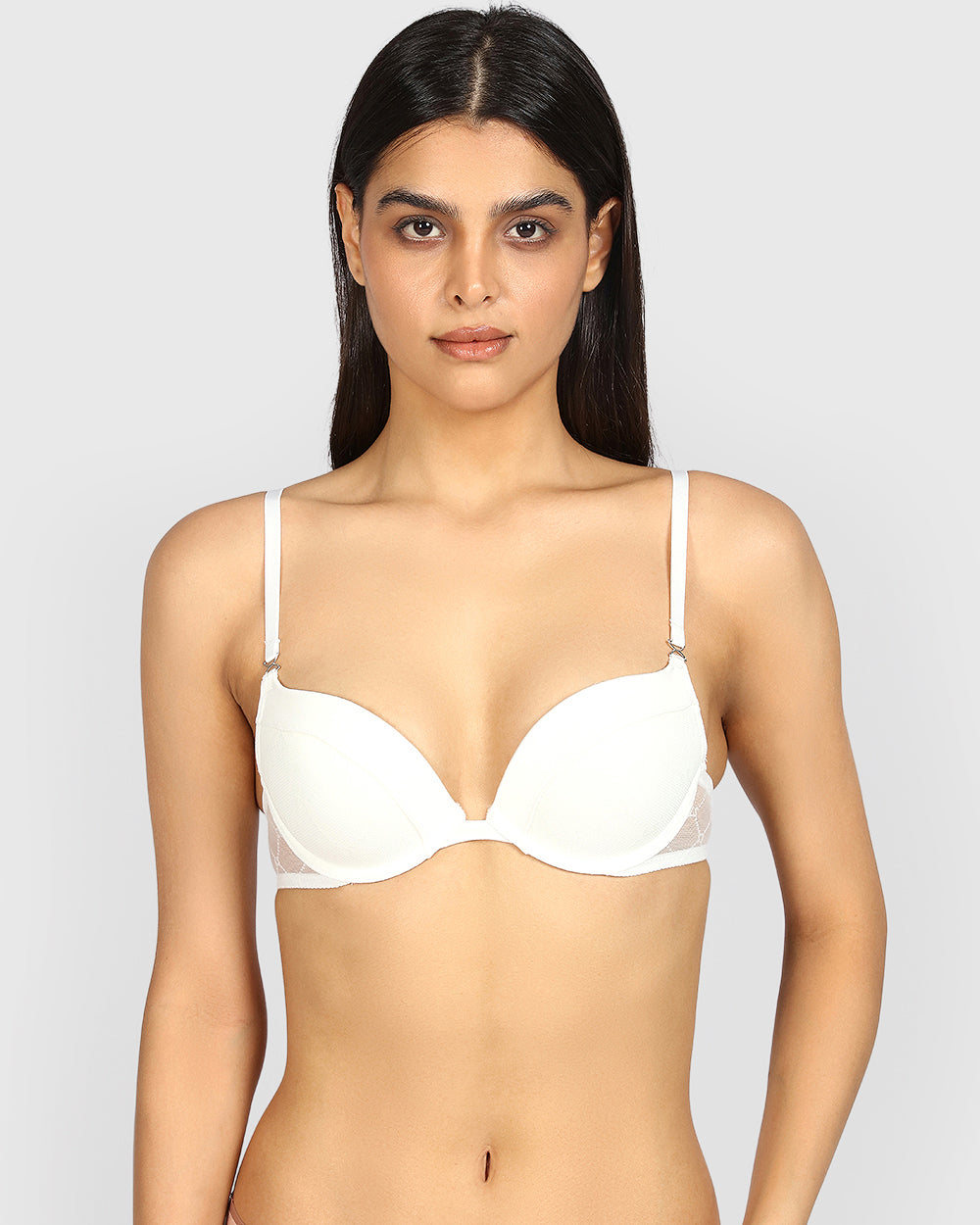 La Senza Beyond Sexy Gel Padding Plunge Bra IVORY / 34B