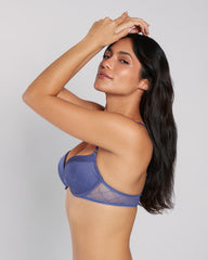 La Senza Beyond Sexy Plunge Bra Dark Blue / 34B