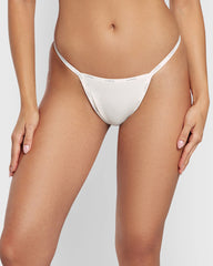 La Senza Cheeky Panty With Logo Trim Ivory / M