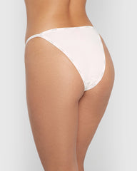 La Senza Cheeky Panty With Logo Trim Ivory / M