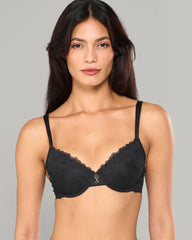 LA SENZA FABLE LACE TRINKET DETAIL BRA BLACK / 34B