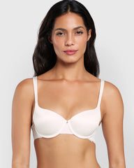 La Senza Lightly Lined Balconette Bra With Lace Ivory / 34B