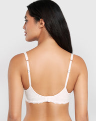 La Senza Lightly Lined Balconette Bra With Lace Ivory / 34B