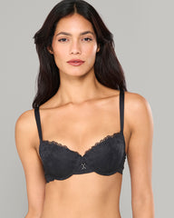 LA SENZA BALCONETTE FABLE BRA WITH TRINKET BLACK / 34B