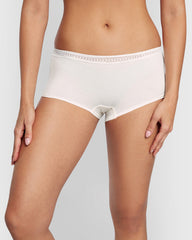 La Senza Boyshort Panty With Elemental Lace Ivory / M