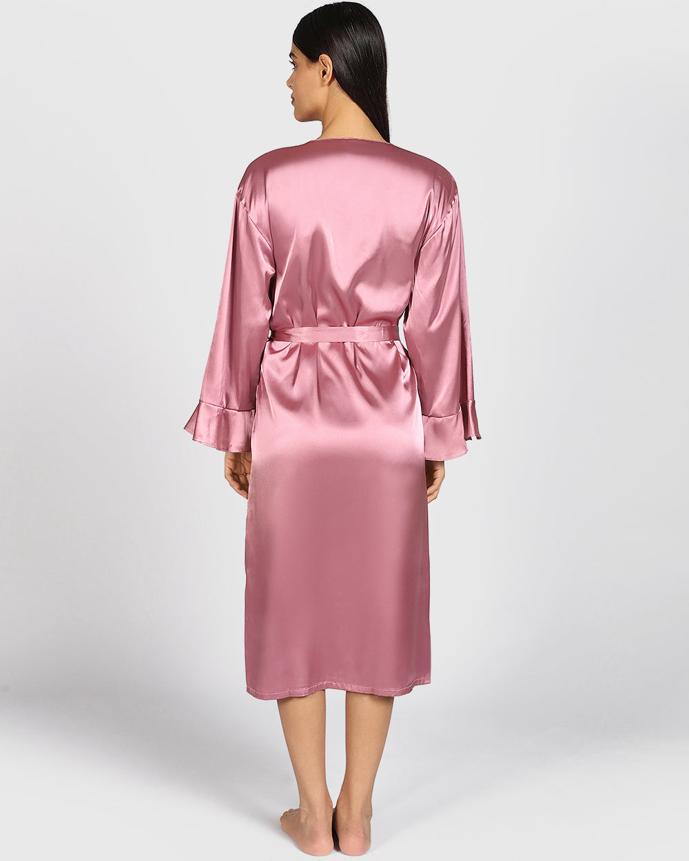 La Senza Sexy Sleep Satin Robe SHEER MAUVE / S/M La Senza Sexy Sleep Satin Robe SHEER MAUVE / S/M