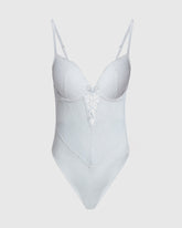 La Senza Lightly Lined Lace Bodysuit Ivory / M