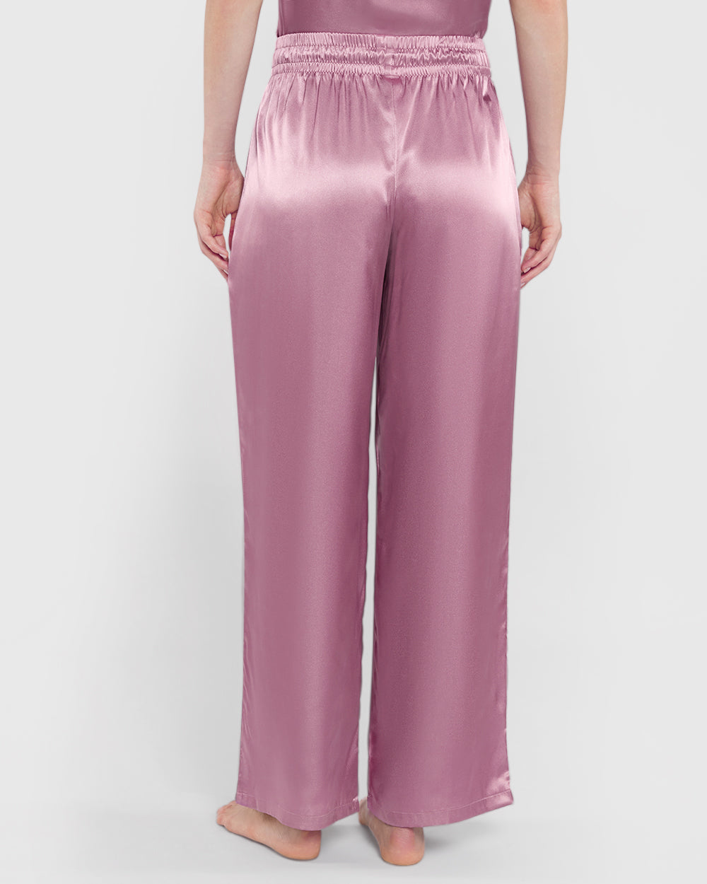 La Senza Sleep Unlined Satin Drawstring Pant Pink / M La Senza Sleep Unlined Satin Drawstring Pant Pink / M