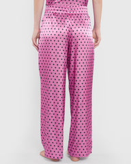 La Senza Sleep Unlined Printed Satin Drawstring Pant Multicolor / M