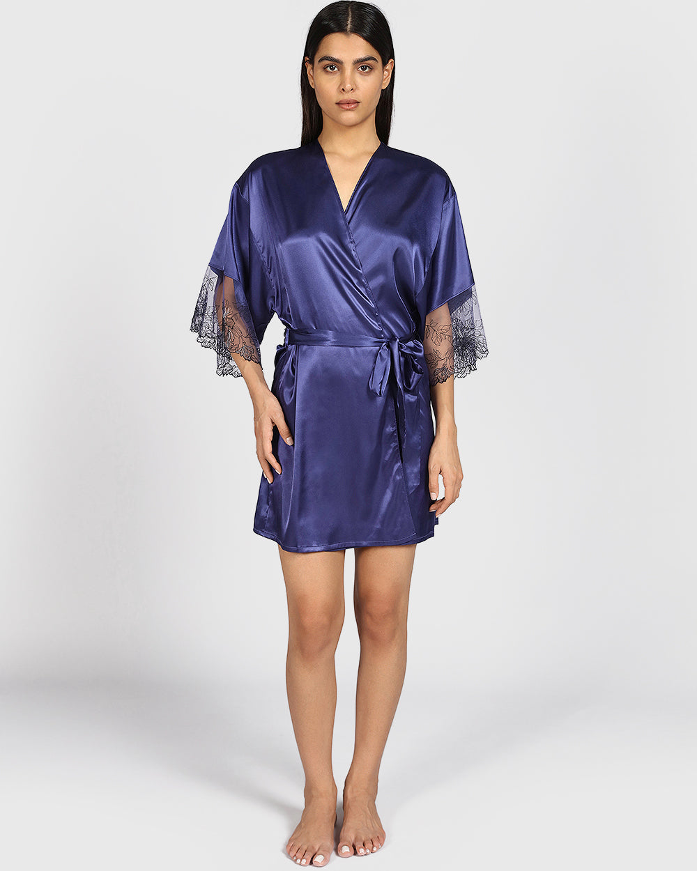 La Senza Sexy Sleep Satin Robe BHMI-LAZ / S/M