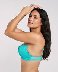 La Senza Beyond Sexy Plunge Bra Teal / 34B