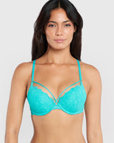 La Senza Hello Sugar Plunge Bra Teal / 34B