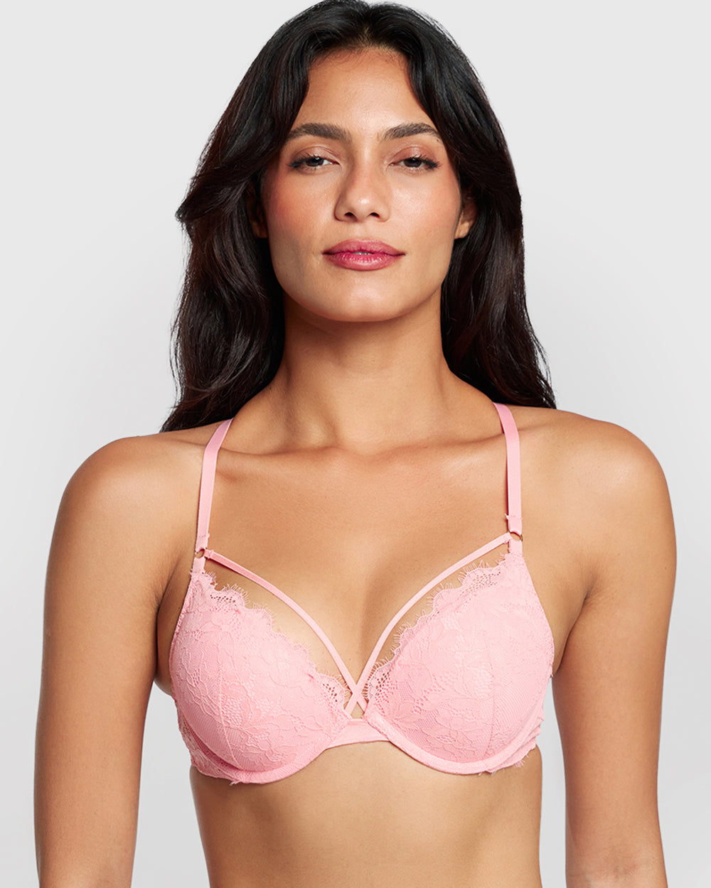 La Senza Hello Sugar Plunge Bra Orange / 34B