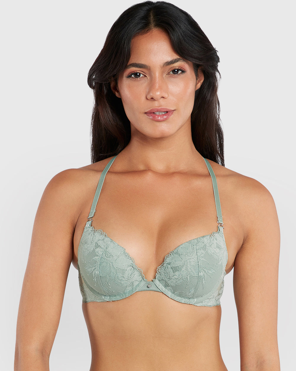 La Senza Beyond Sexy Plunge Bra Light Green / 34B