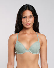 La Senza Obsession Plunge Bra Light Green / 34B