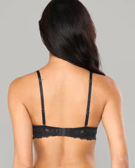 LA SENZA FABLE LACE UNDERBAND TRINKET BRA BLACK / 34B
