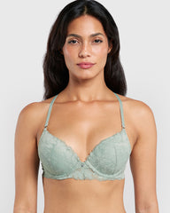 La Senza Hello Sugar Plunge Bra Light Green / 34B