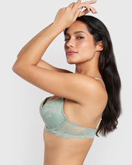 La Senza Hello Sugar Plunge Bra Light Green / 34B
