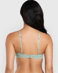 La Senza Hello Sugar Plunge Bra Light Green / 34B