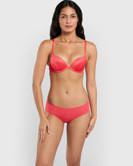 La Senza Beyond Sexy Plunge Bra Light Red / 34B