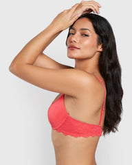 La Senza Obvious Full Coverage Bra Light Red / 34B