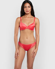La Senza Obvious Full Coverage Bra Light Red / 34B