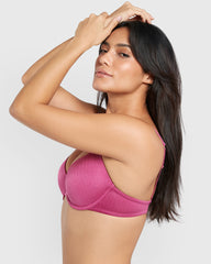 La Senza Obvious Lightly Lined Full Coverage Bra Purple / 34B