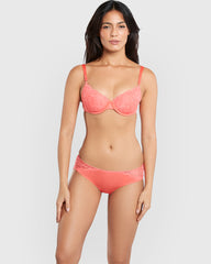 La Senza Obvious Lightly Lined Full Coverage Bra Red / 34B