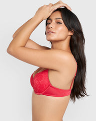 La Senza Obvious Lightly Lined Full Coverage Bra Pink / 34B