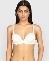 La Senza Hello Sugar Double Pushup Plunge Bra IVORY / 34B