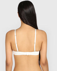 La Senza Hello Sugar Double Pushup Plunge Bra IVORY / 34B