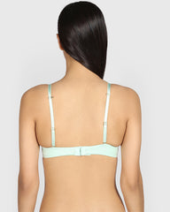 La Senza Hello Sugar Double Pushup Plunge Bra MIST GREEN / 34B