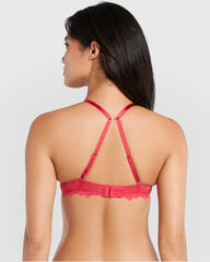 La Senza Hello Sugar Double Pushup Plunge Bra Pink / 34B