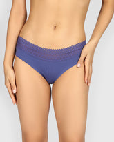 La Senza Remix Trendy Cotton Hipster Panties DUSK BLUE / M