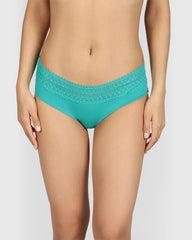 La Senza Remix Trendy Cotton Hipster Panties AQUATIC AWE / M