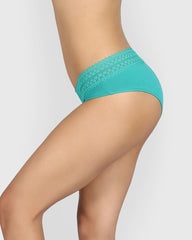 La Senza Remix Trendy Cotton Hipster Panties AQUATIC AWE / M