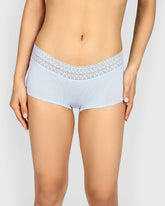 La Senza Remix Trendy Cotton Boyshort Panties SUBDUED BLUE / M