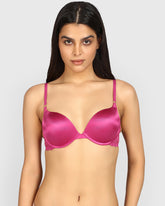 La Senza Hello Sugar Micro Plunge Double Pushup Bra ELECTRIC ROUGE / 34B