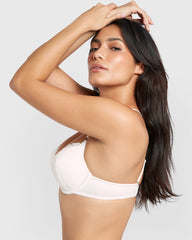 La Senza Hello Sugar Double Pushup Plunge Bra Ivory / 34B