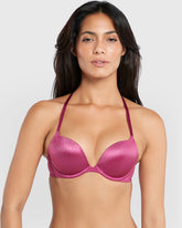 La Senza Beyond Sexy Gel Padding Plunge Bra Purple / 34B