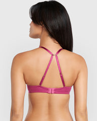 La Senza Beyond Sexy Gel Padding Plunge Bra Purple / 34B