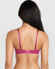 La Senza Beyond Sexy Gel Padding Plunge Bra Purple / 34B