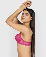 La Senza Beyond Sexy Plunge Gel Padding Bra ELECTRIC ROUGE / 34B