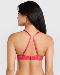 La Senza Beyond Sexy Gel Padding Plunge Bra Pink / 34B