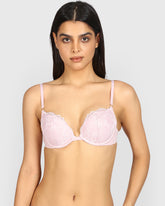 La Senza Beyond Sexy Plunge Gel Padding Bra Micro Wired ICED LILAC / 34B