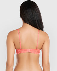 La Senza Beyond Sexy Gel Padding Plunge Bra Red / 34B
